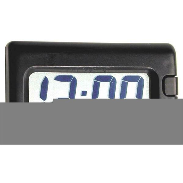 Custom Accessories Black Jumbo Time Quartz Travel Clock 73360